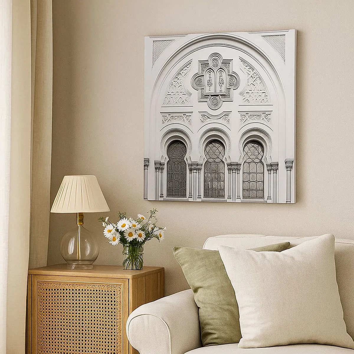 Tablou pe pânză - La granița dintre culturi - 30x30 cm