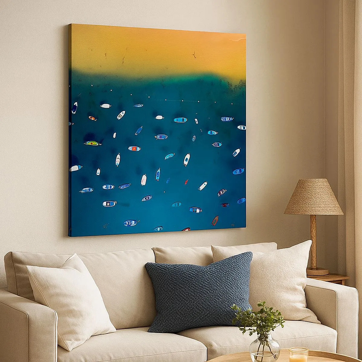 Obraz na płótnie - Wakacyjna gra - 50x50 cm