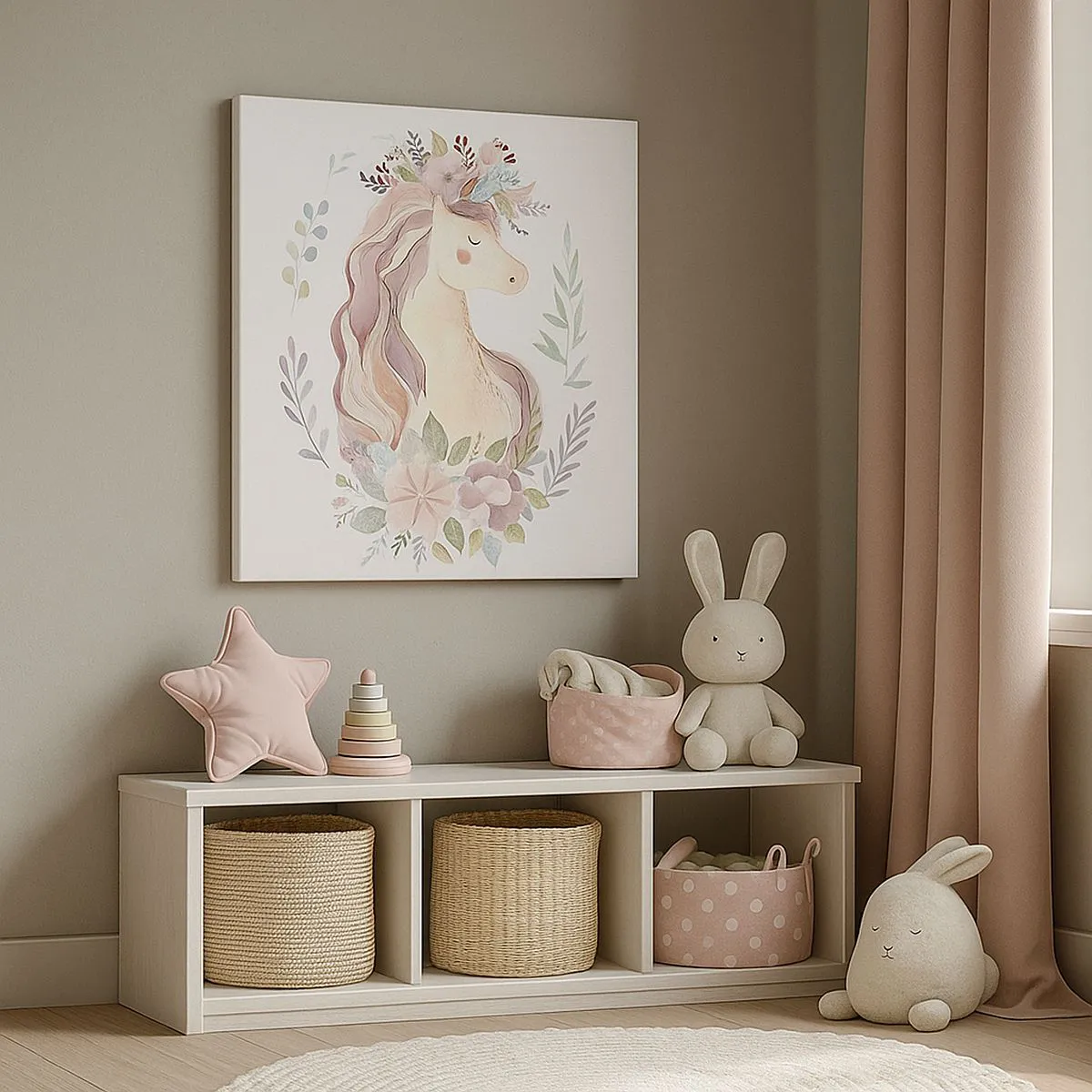 Tablou pe pânză - O invitație în lumea basmelor - 30x30 cm