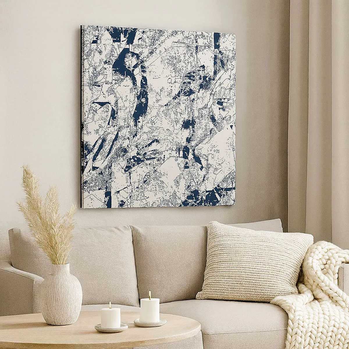 Obraz na płótnie - Przenikanie przeciwieństw - 70x70 cm