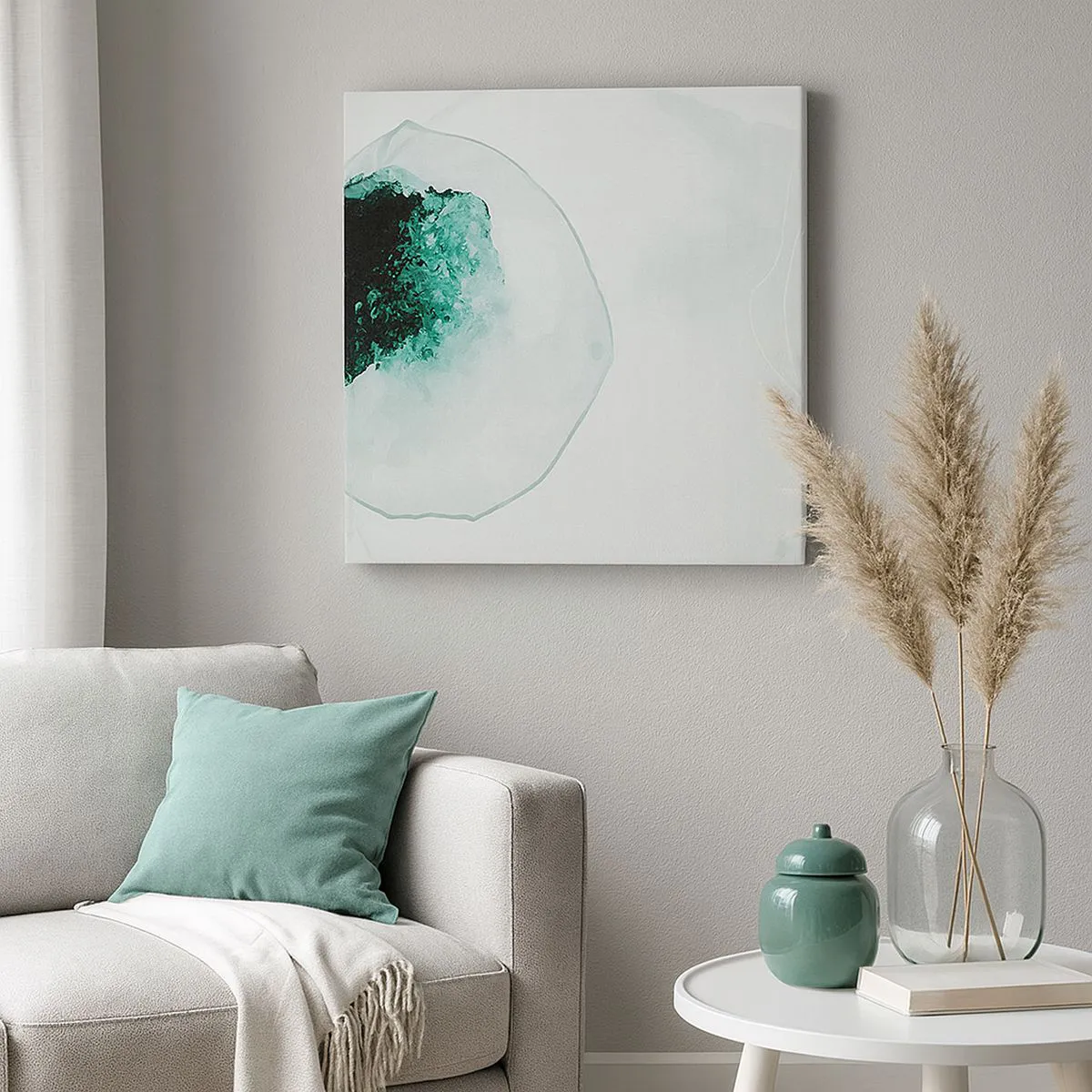 Schilderen op canvas - In een druppel water - 30x30 cm