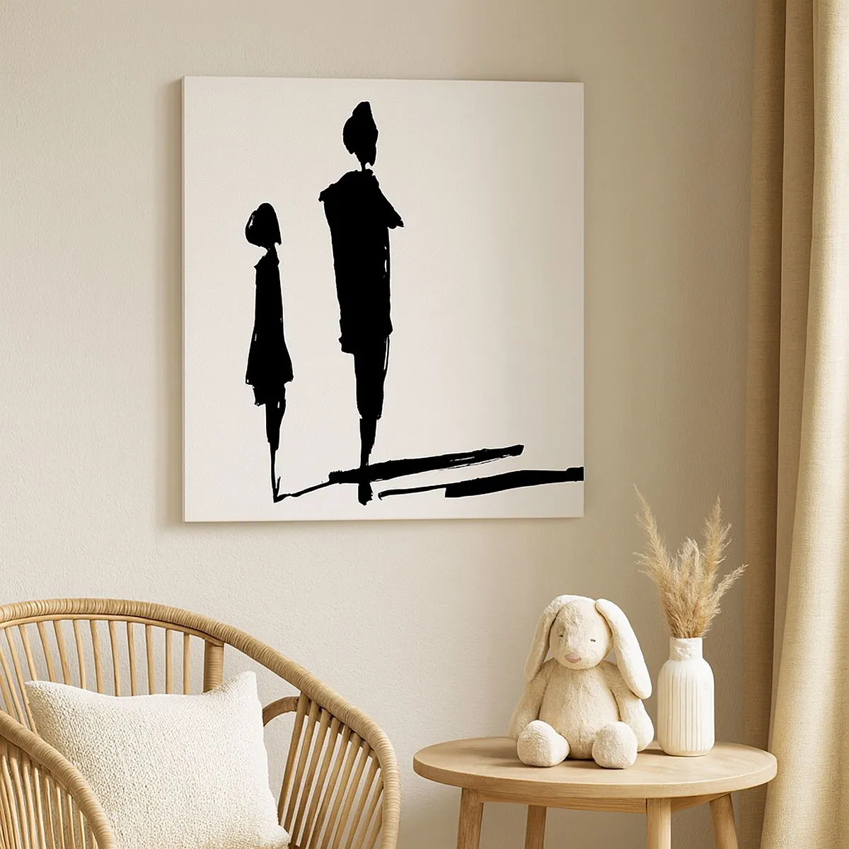 Cuadro sobre lienzo - Impresión de Imagen - ¿Seguro que juntos? - 40x40 cm