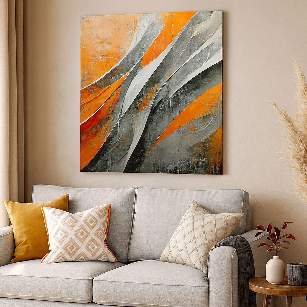 Cuadro sobre lienzo - Impresión de Imagen - Calor y frío - 40x40 cm