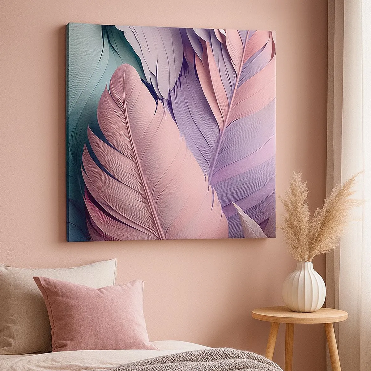 Lærredstryk - Billede på lærred - Chik fugl - 30x30 cm