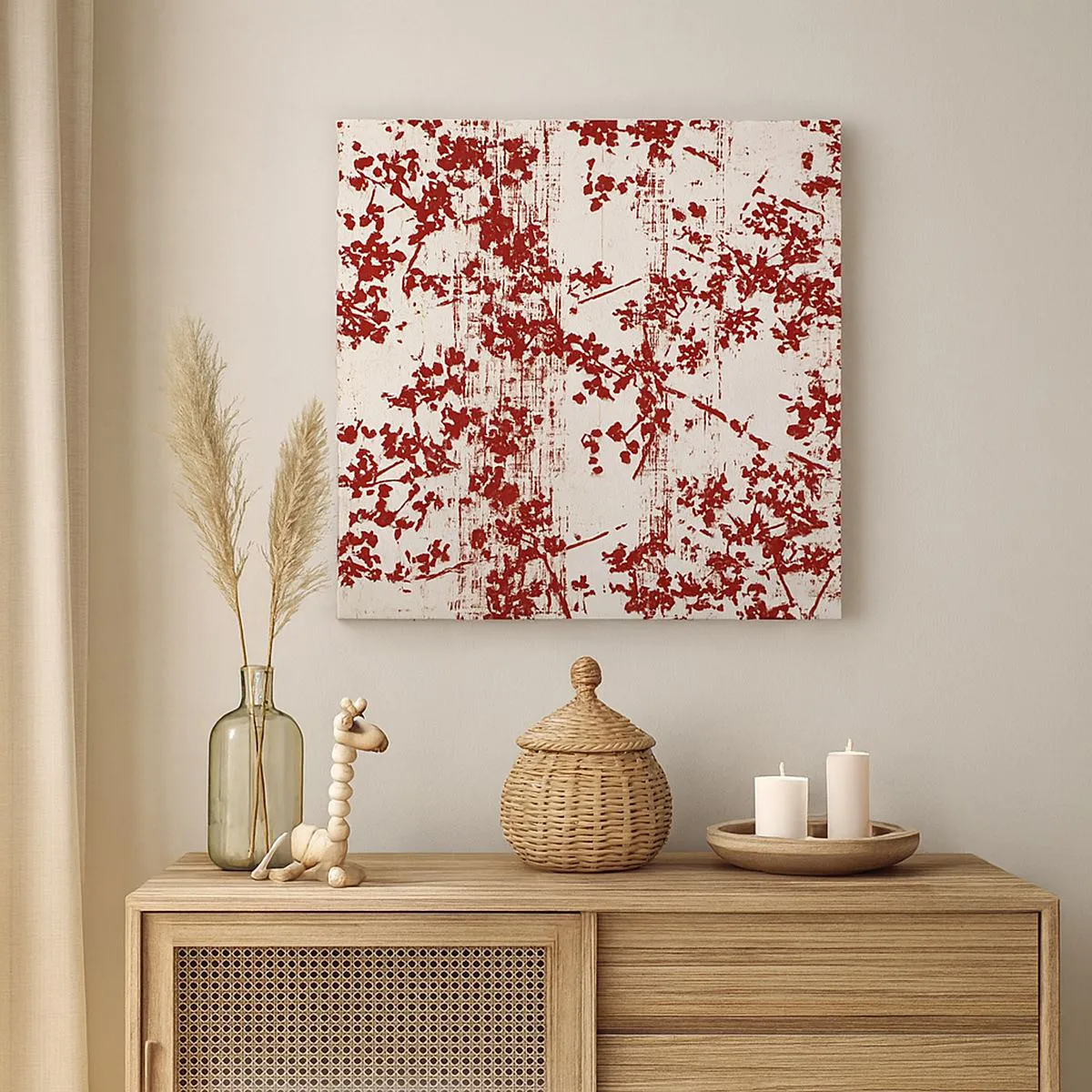 Canvastavla - Bild på duk - Som en gammal percale - 30x30 cm