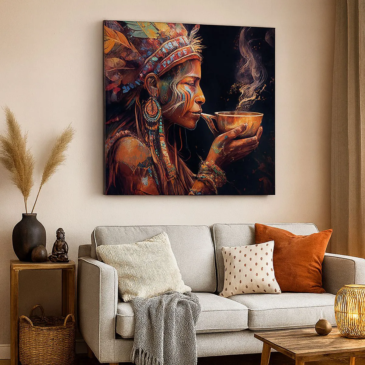 Canvas picture - Magical Ritual - 70x70 cm