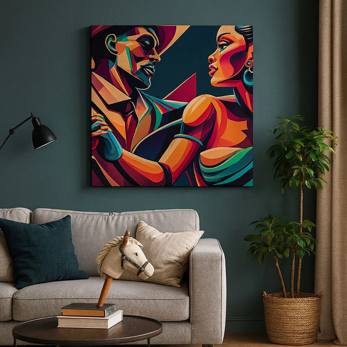 Tablou pe pânză - În ritmul inimii - 70x70 cm