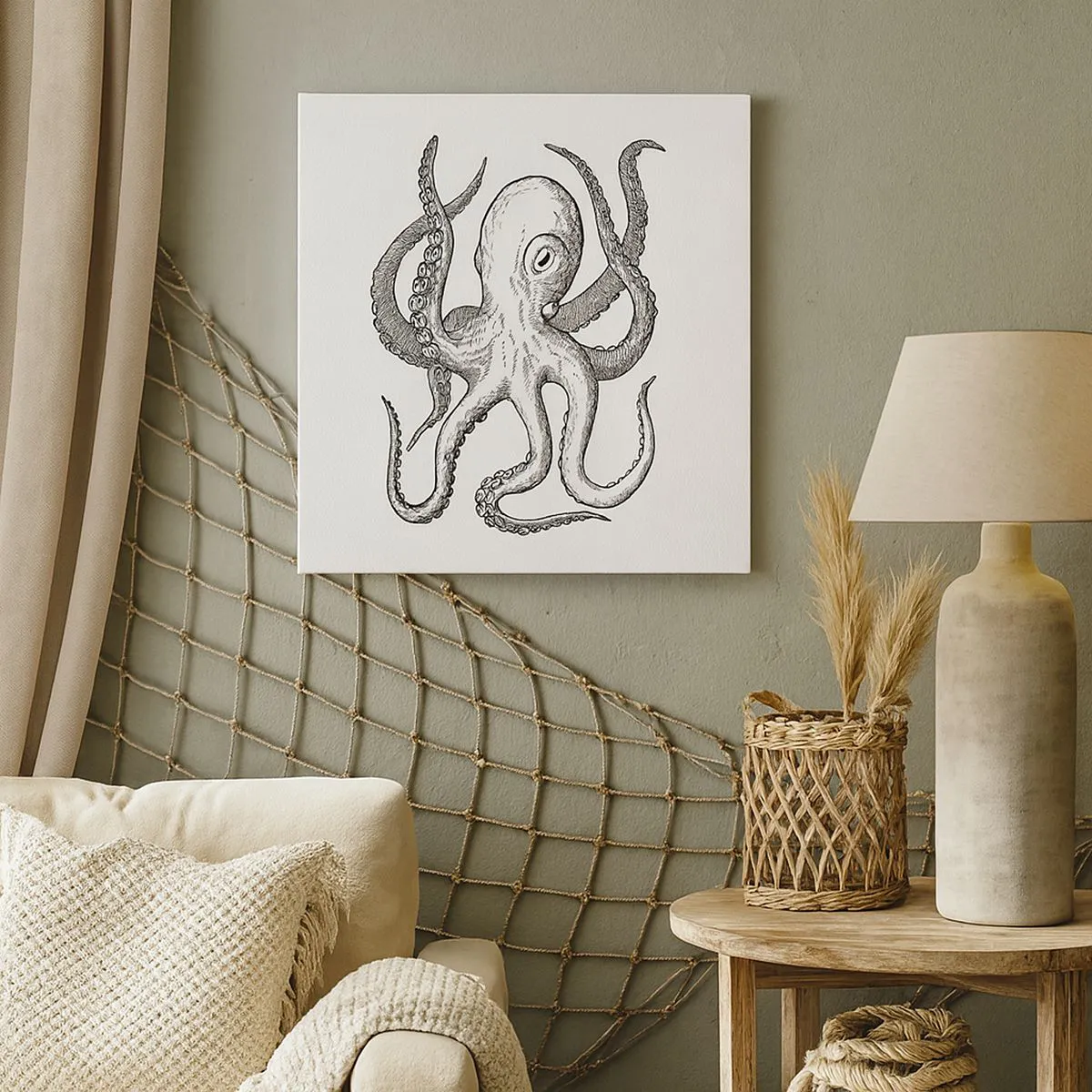 Tablou pe pânză - Dansând cu valurile - 30x30 cm