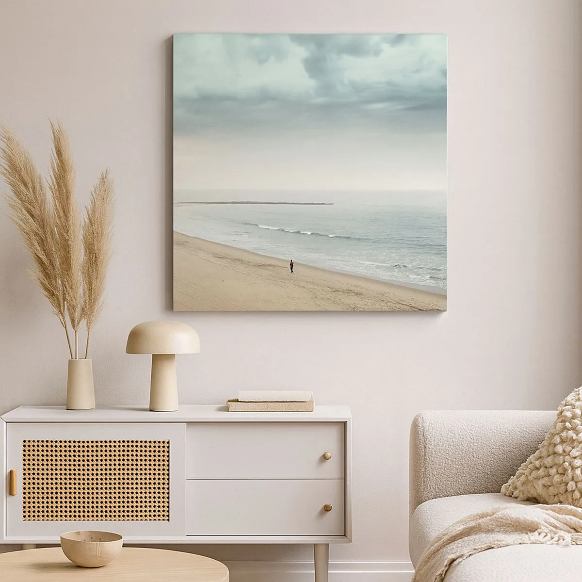 Cuadro sobre lienzo - Impresión de Imagen - En busca de la paz - 30x30 cm