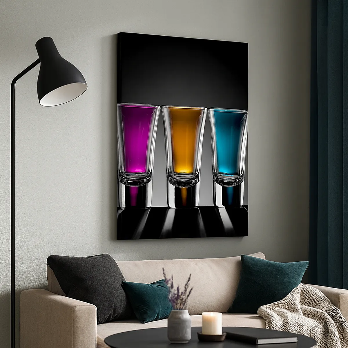 Cuadro sobre lienzo - Impresión de Imagen - Colores de la alegría - 45x80 cm