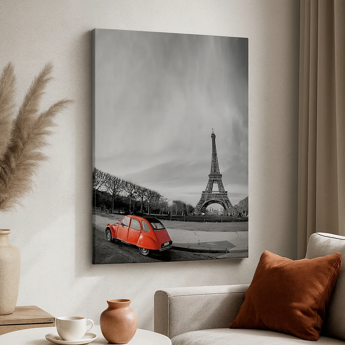 Cuadro sobre lienzo - Impresión de Imagen - Más parisino que el propio París - 55x100 cm