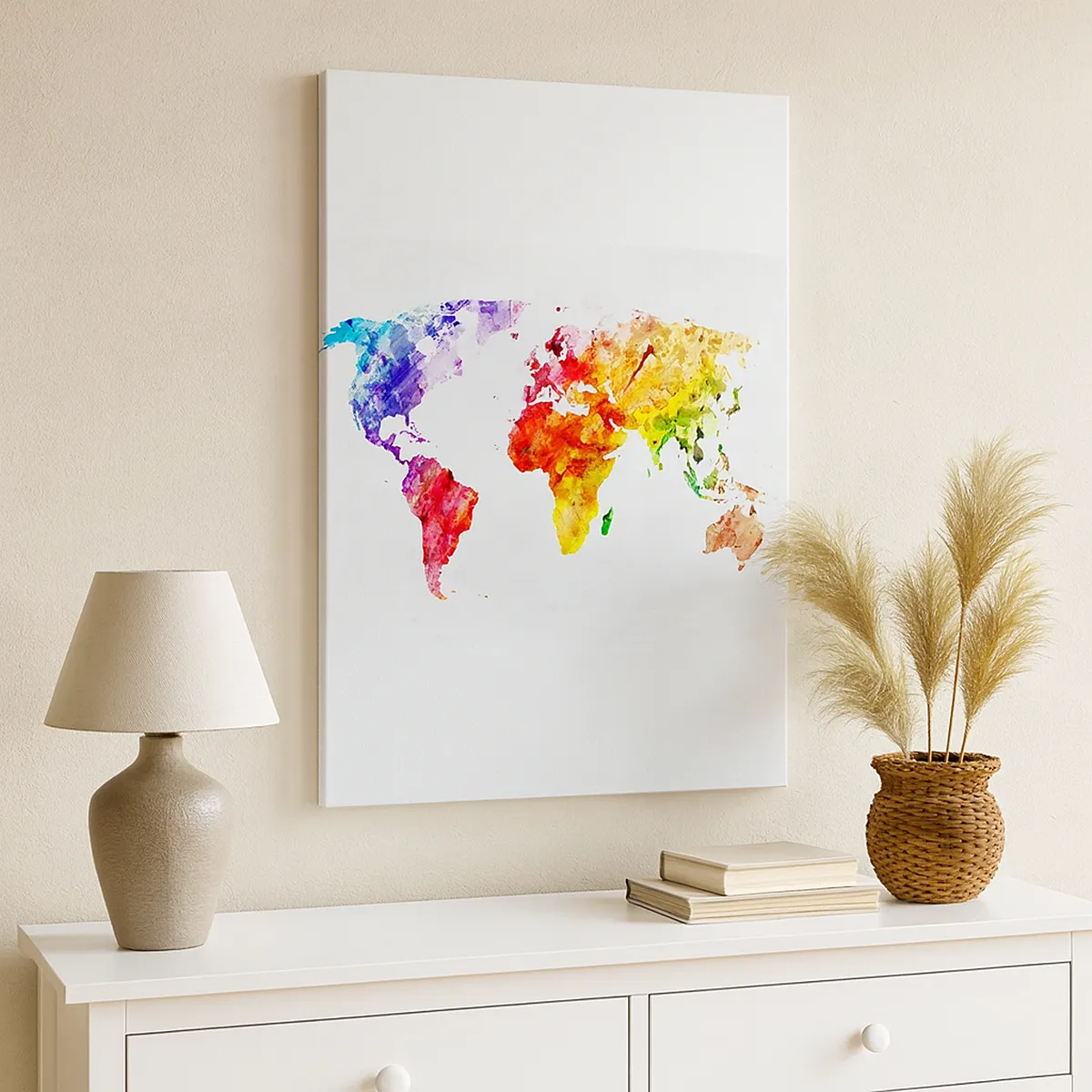 Quadro em tela - Todas as cores do mundo - 50x70 cm