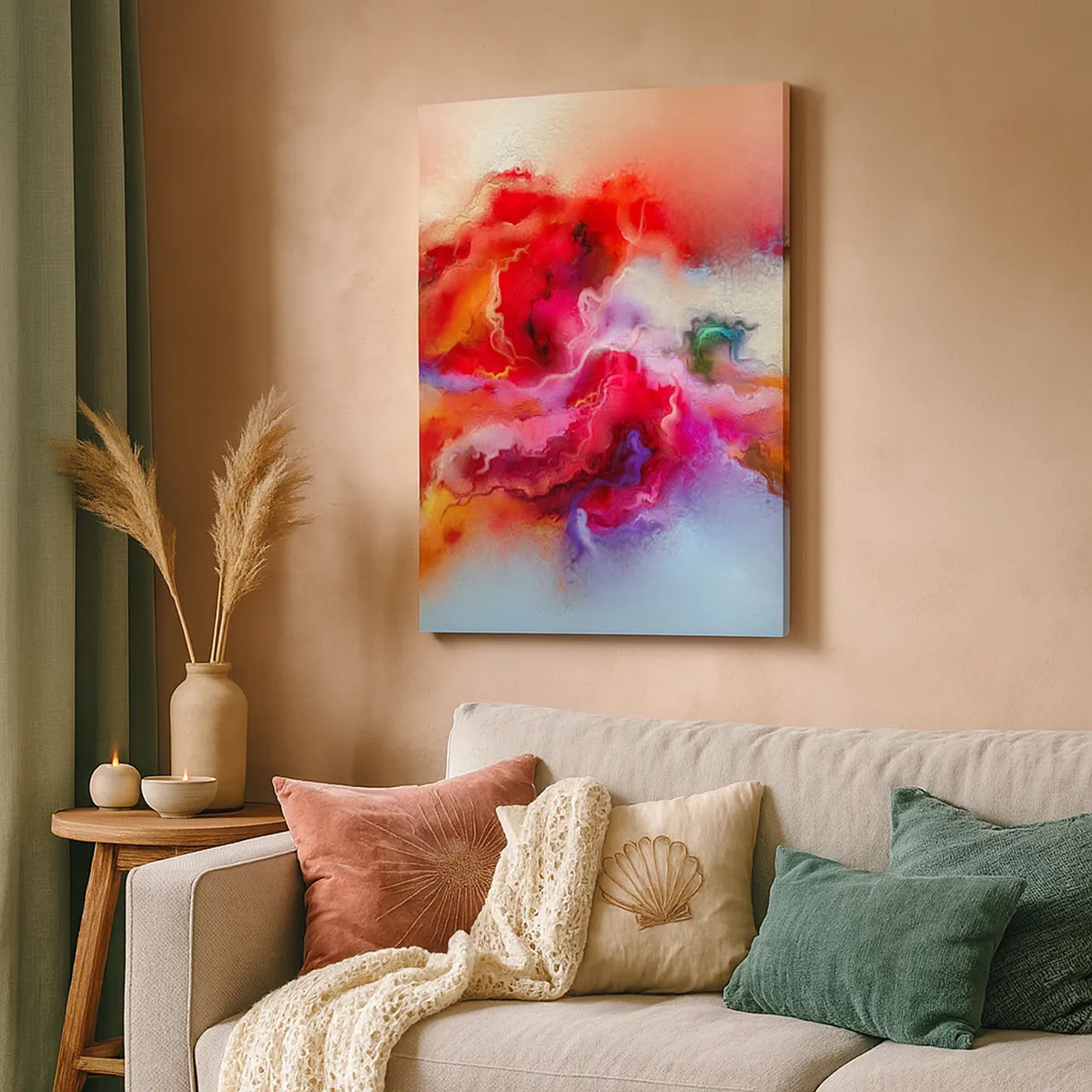 Quadro su tela - Stampe su Tela - Come afferrare i sogni: fumo - 45x80 cm