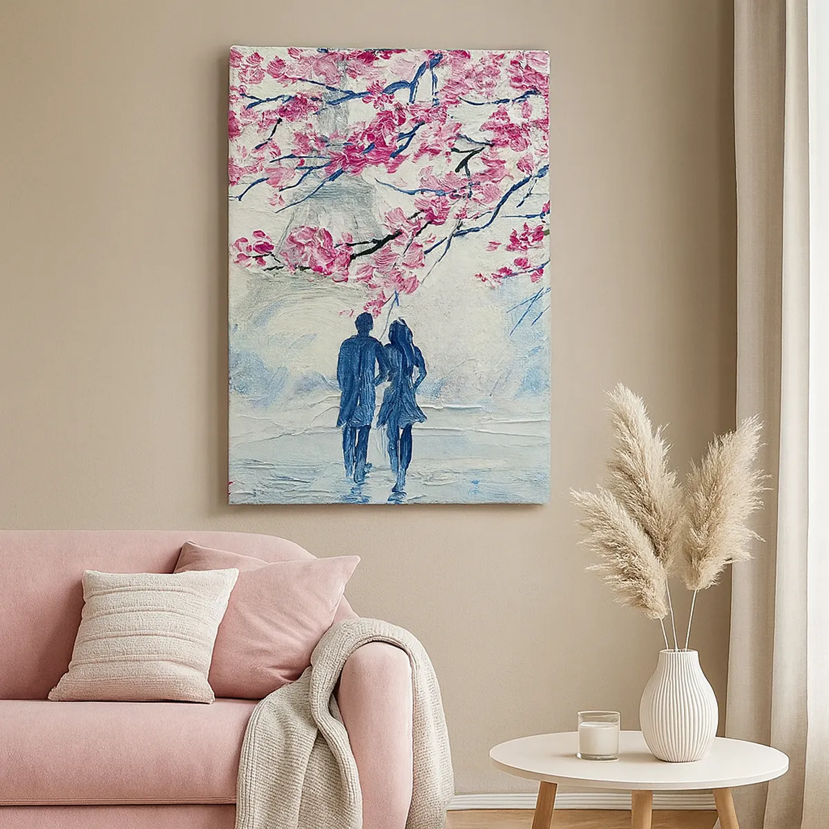 Canvas picture - Romantic Walk - 55x100 cm