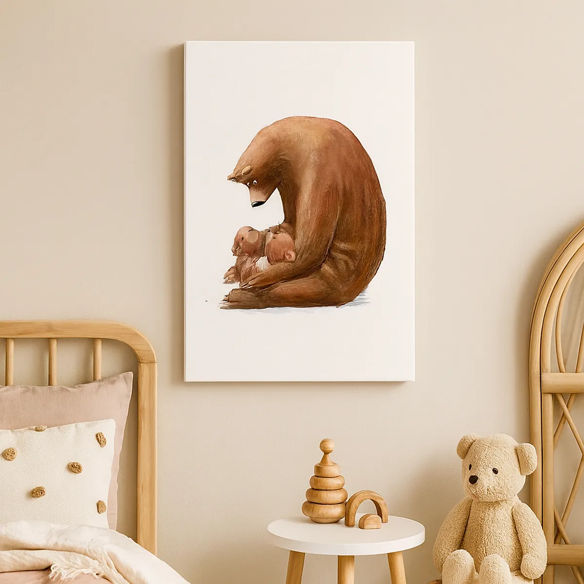 Bild auf Leinwand - Leinwandbild - Süße Träume, Kinder - 55x100 cm