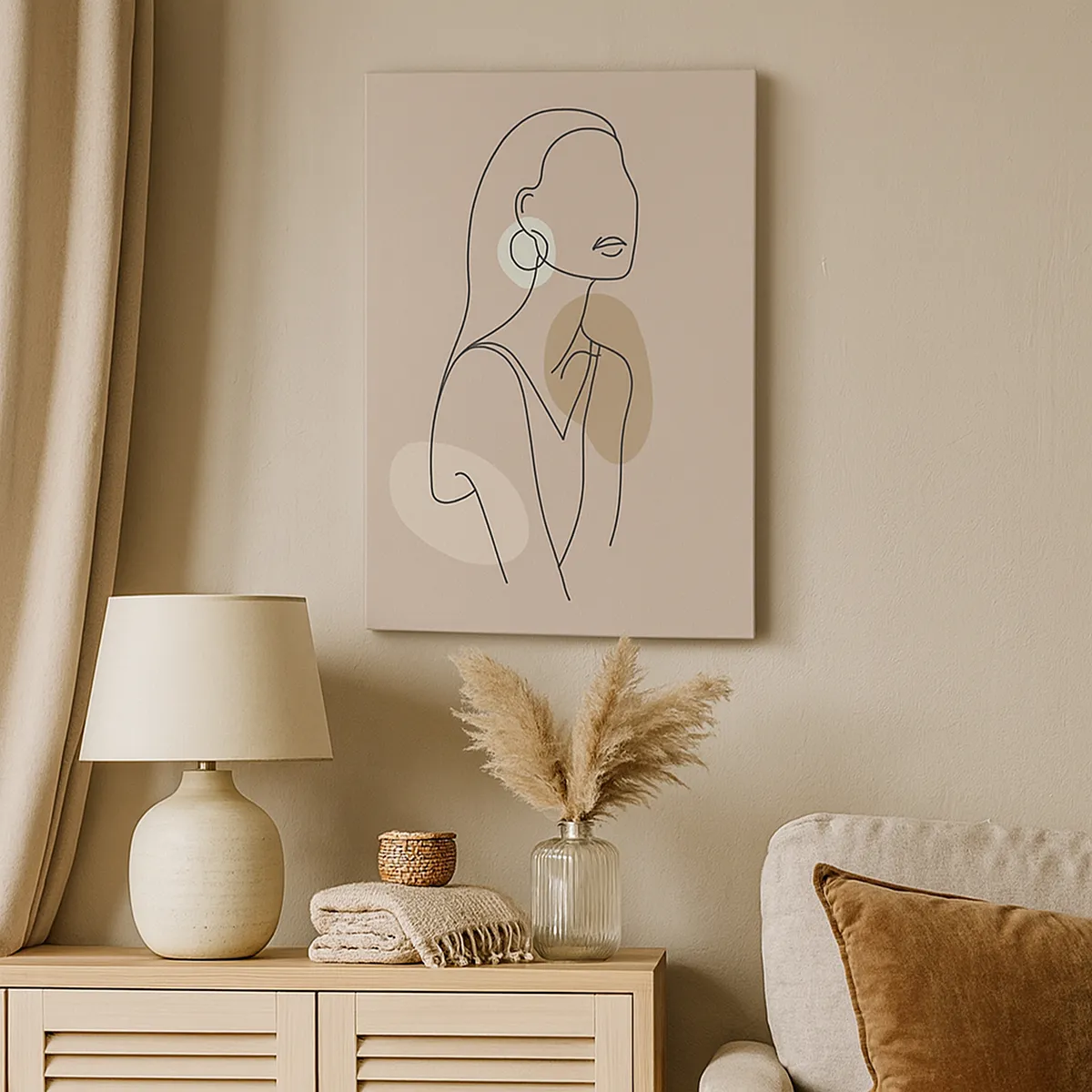 Obraz na plátne - Dievčenská ikona - 45x80 cm