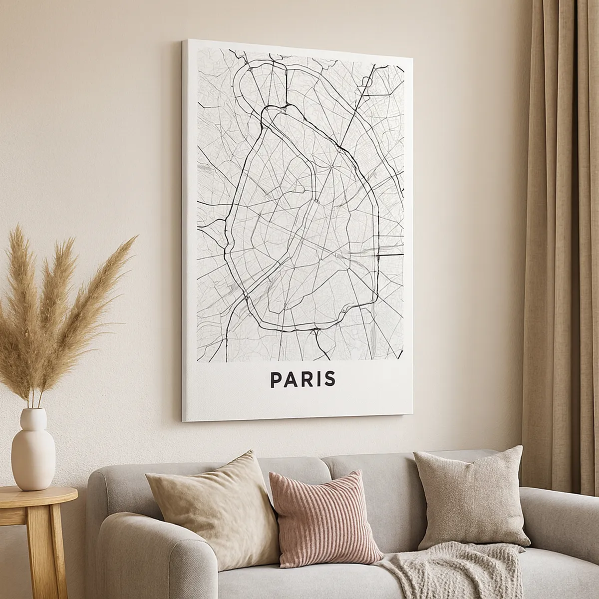 Quadro em tela - Flor de Paris - 45x80 cm