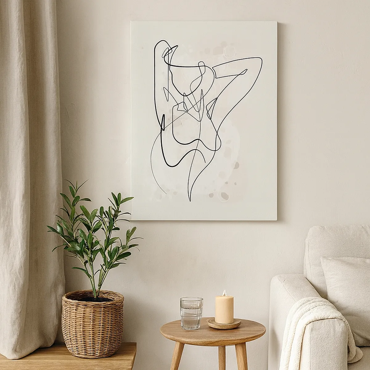 Lærredstryk - Billede på lærred - Forførelsens kunst - 65x120 cm