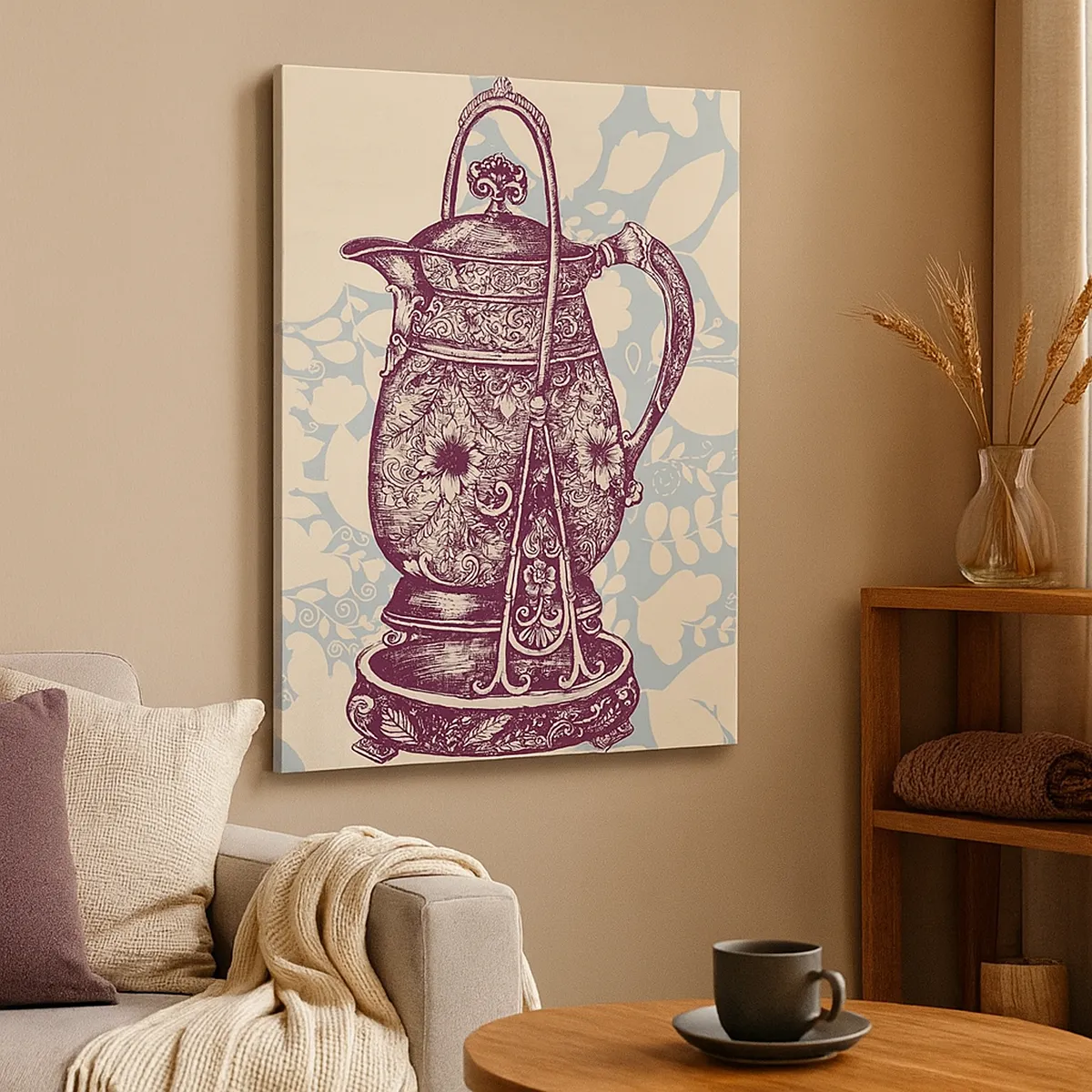 Canvastavla - Bild på duk - Skönhet av det vardagliga livet - 50x70 cm