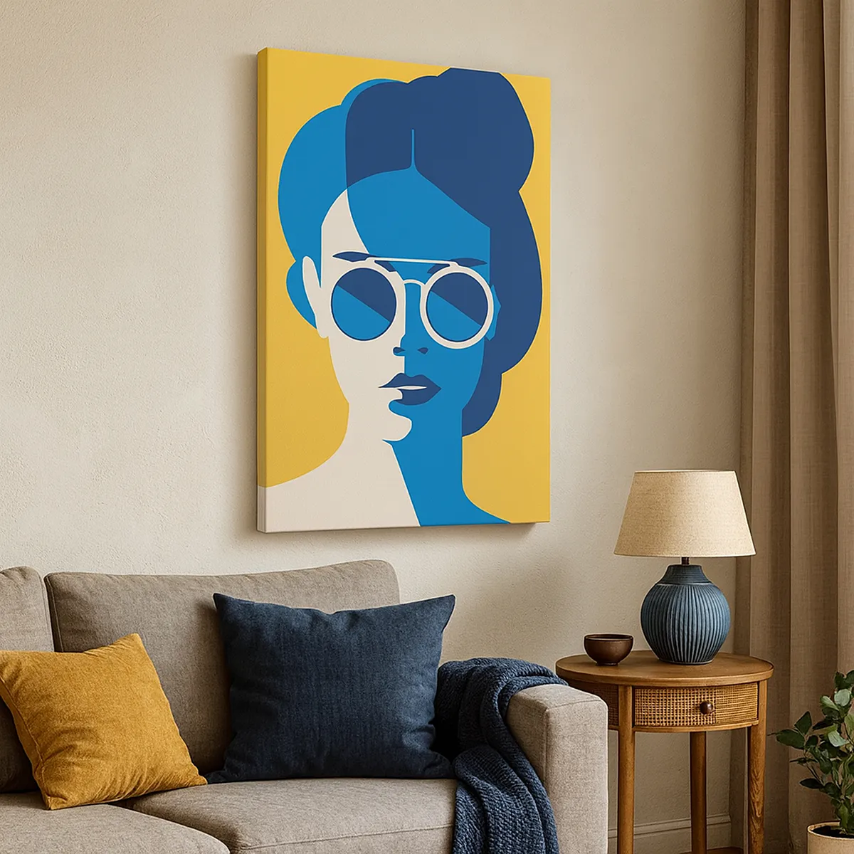 Schilderen op canvas - Vakantie-look - 65x120 cm