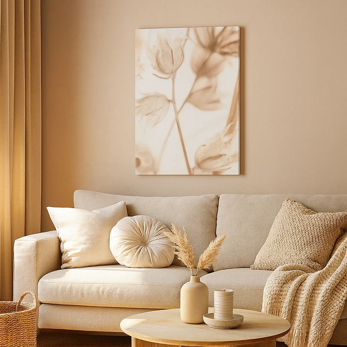 Bild auf Leinwand - Leinwandbild - Sie rufen am Ende des Sommers an - 65x120 cm