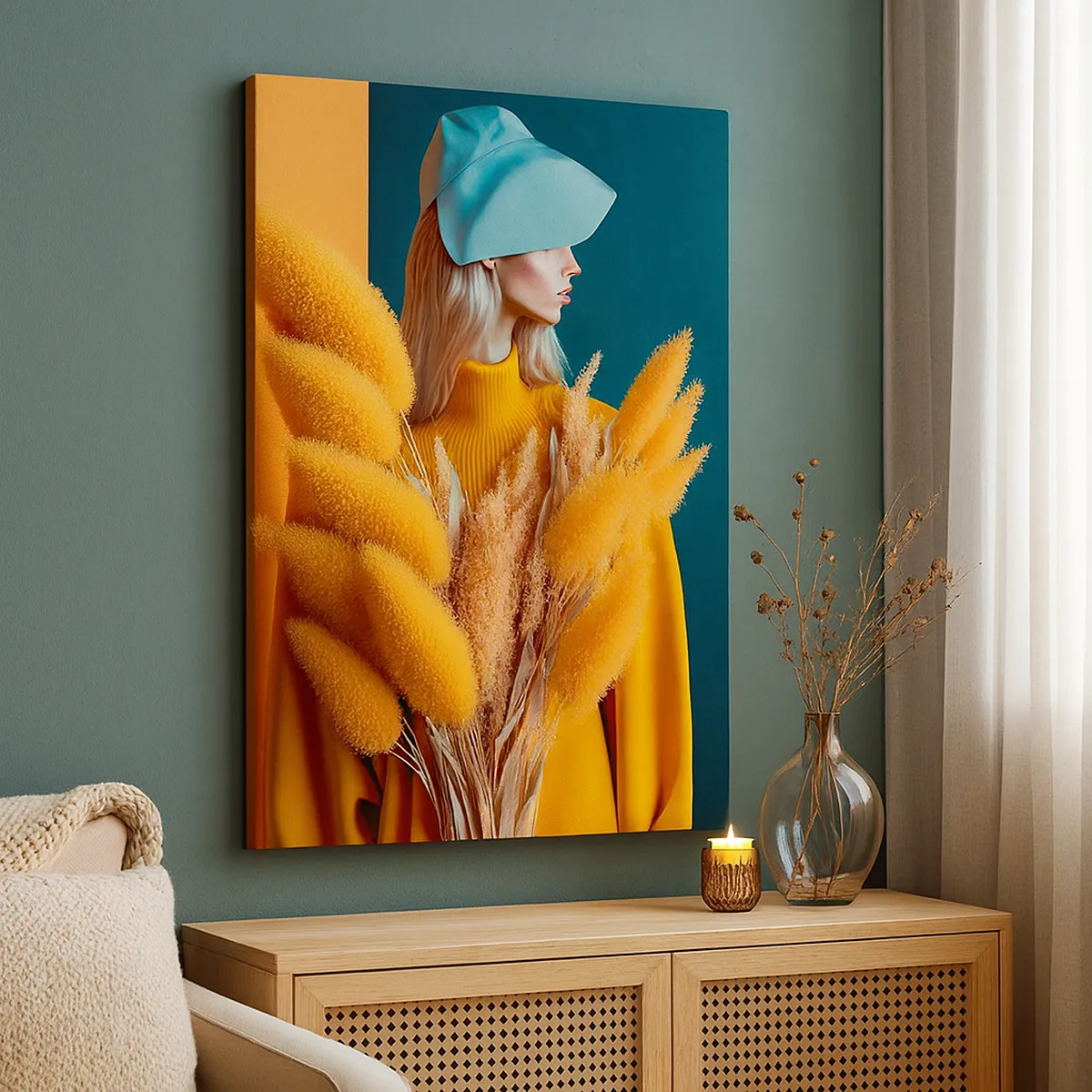 Canvas picture - Fluffy Portrait - 50x70 cm