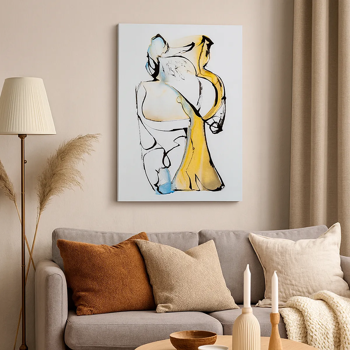 Tablou pe pânză - Abstracție de sticlă - 50x70 cm