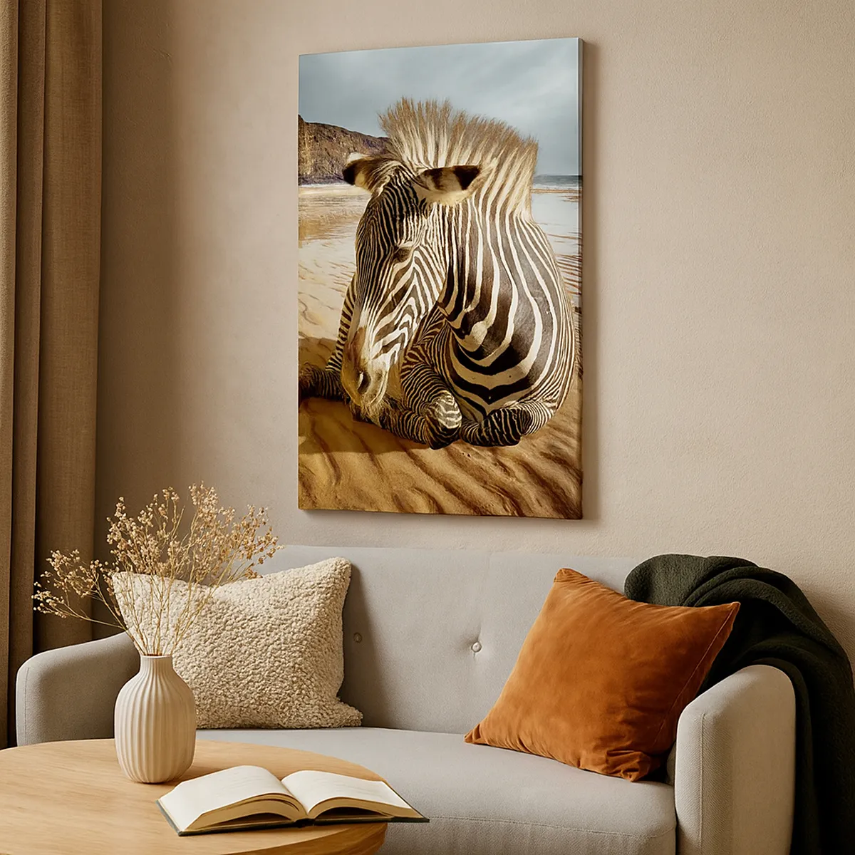 Bild auf Leinwand - Leinwandbild - Wir passen zusammen - 65x120 cm