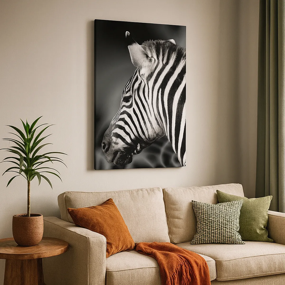 Tablou pe pânză - Albul e alb și negrul e negru - 80x120 cm