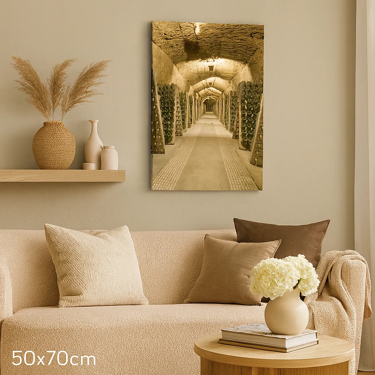 Lærredstryk - Billede på lærred - Smagens fødsel - 45x80 cm