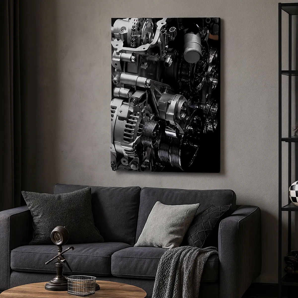 Canvastavla - Bild på duk - Stål, vacker, stark - 70x100 cm