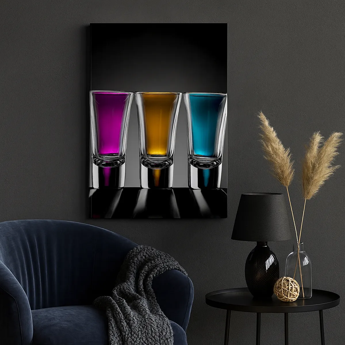 Cuadro sobre lienzo - Impresión de Imagen - Colores de la alegría - 45x80 cm