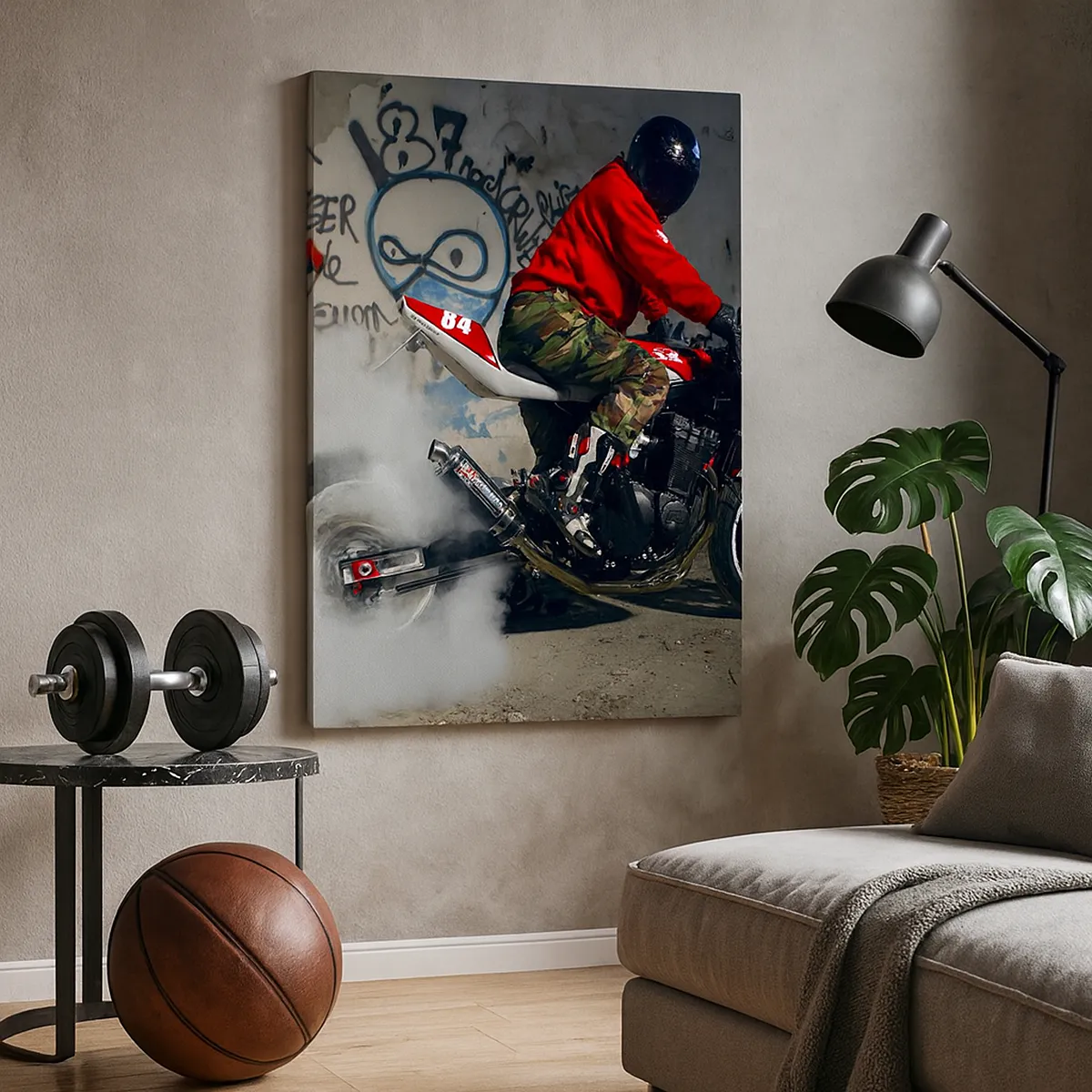 Quadro em tela - Persiga-me! - 45x80 cm