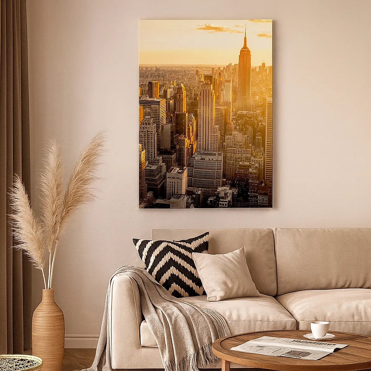 Quadro em tela - Crescer ao sol - 45x80 cm