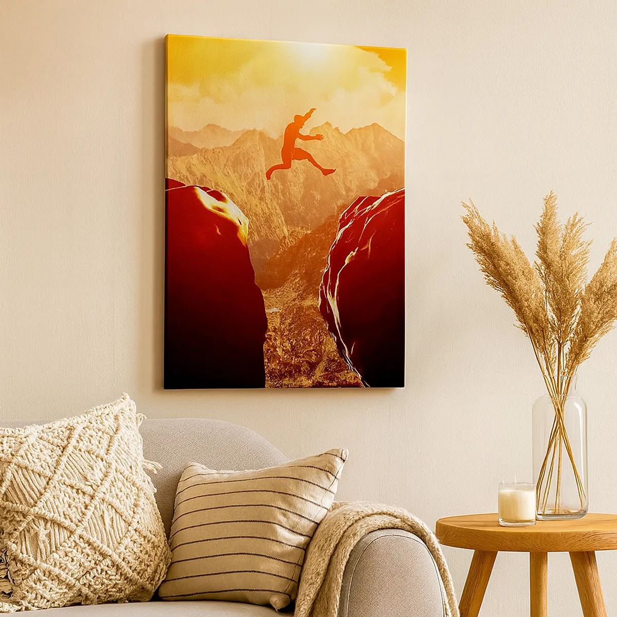 Cuadro sobre lienzo - Impresión de Imagen - Pasando el límite - 65x120 cm