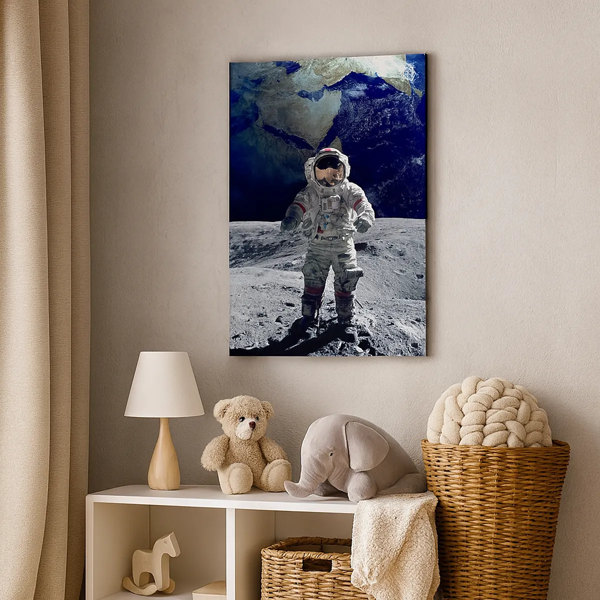 Obraz na plátně - Pozdravy s Měsíce - 50x70 cm