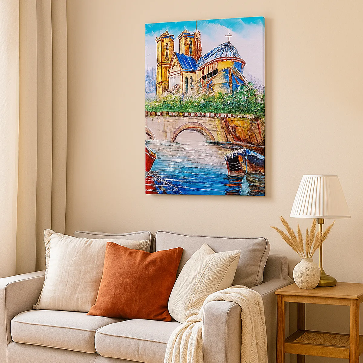 Lærredstryk - Billede på lærred - Deres tid går aldrig forbi - 45x80 cm