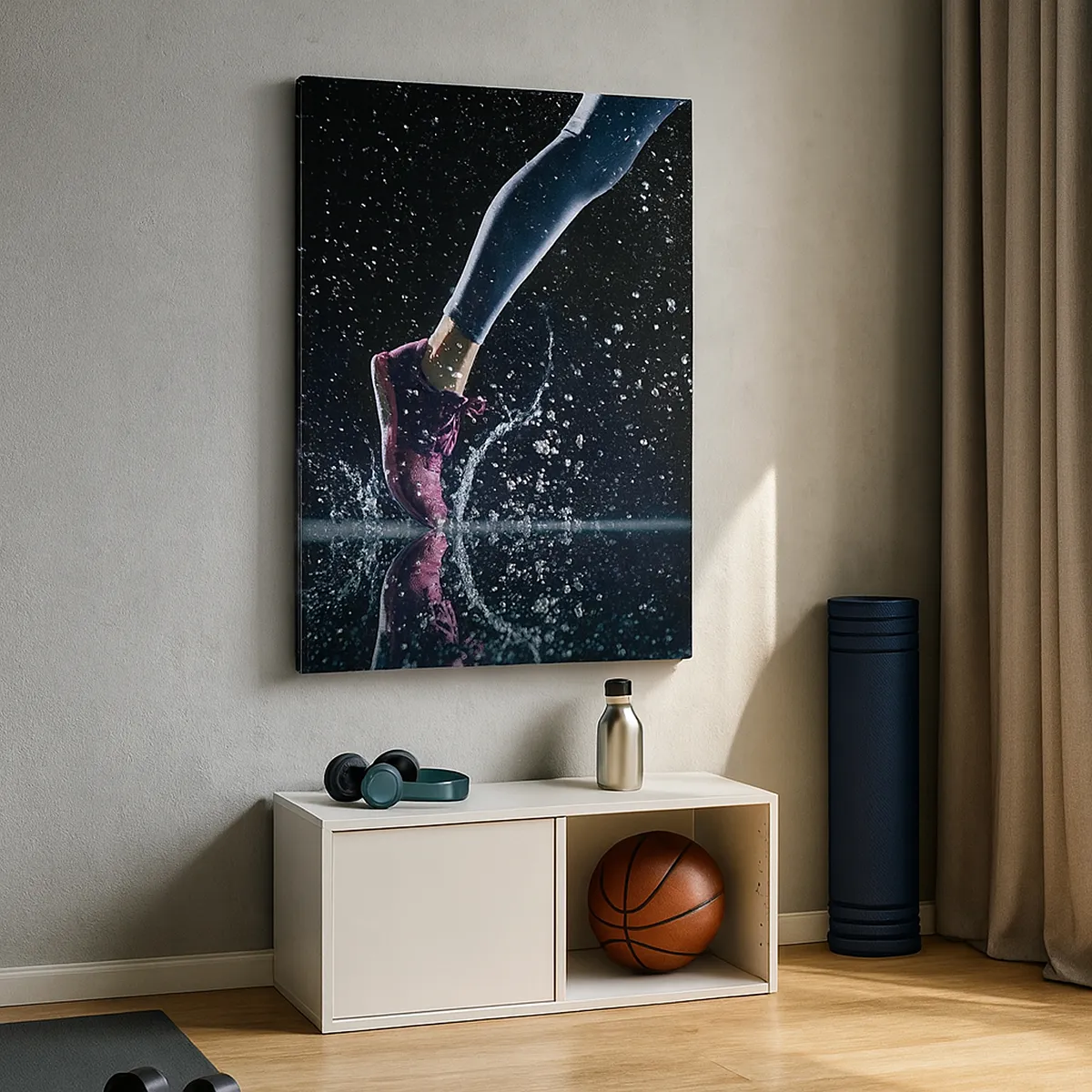 Lærredstryk - Billede på lærred - Så meget som du kan - 55x100 cm