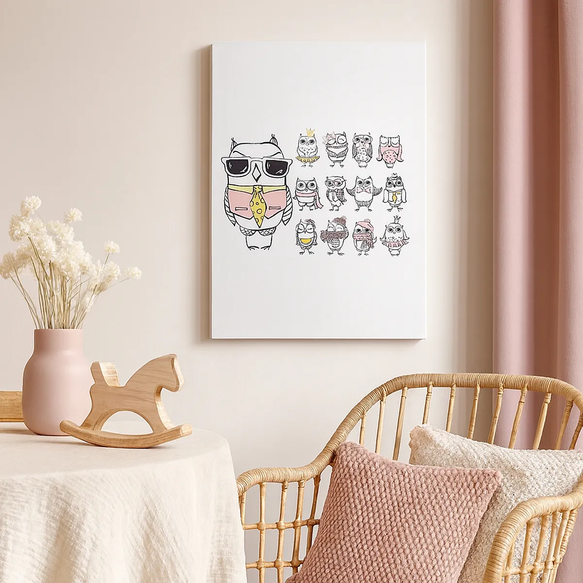 Schilderen op canvas - Zoveel rollen om te spelen - 45x80 cm