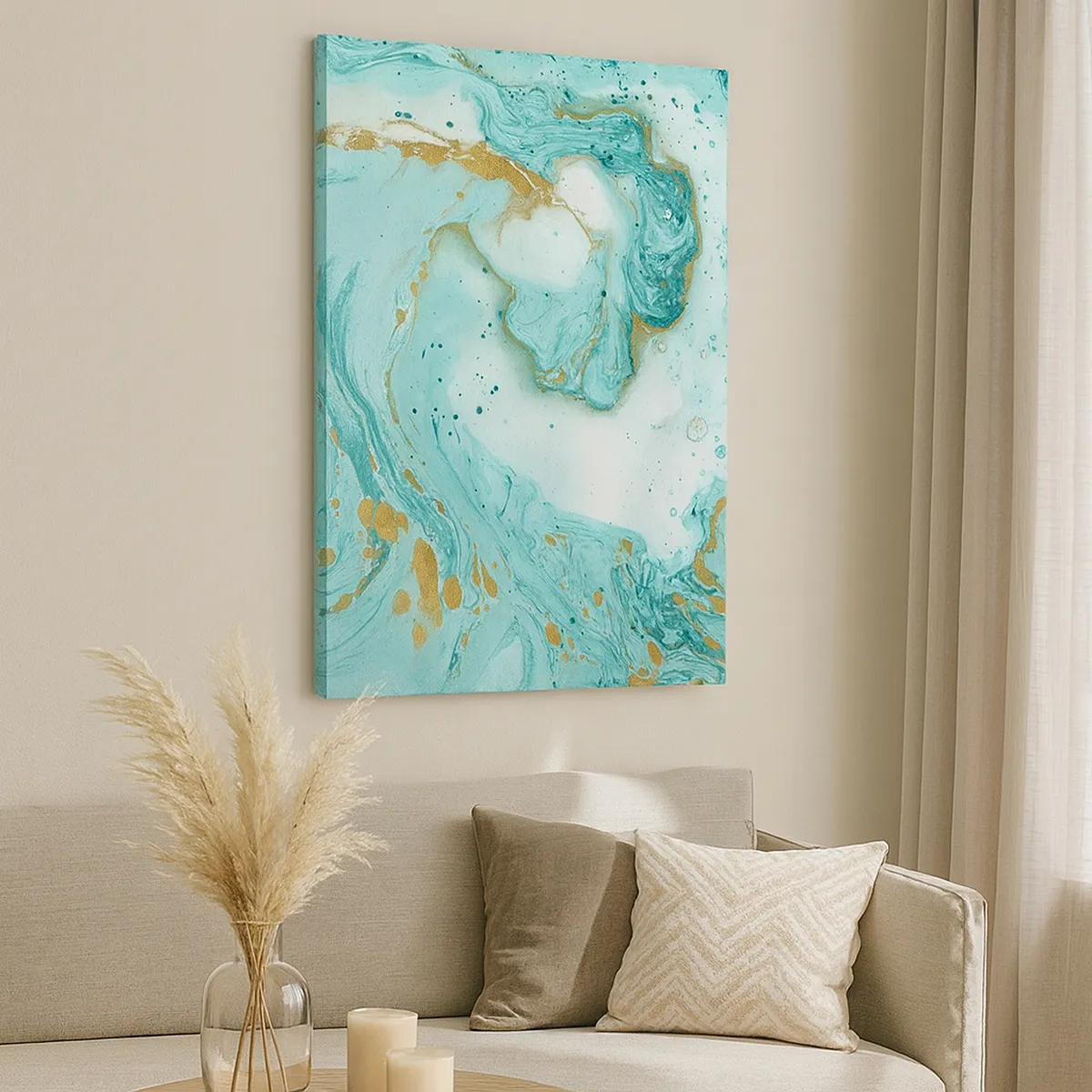 Vászonkép - Az Edo-korszak nagy hulláma alatt - 50x70 cm