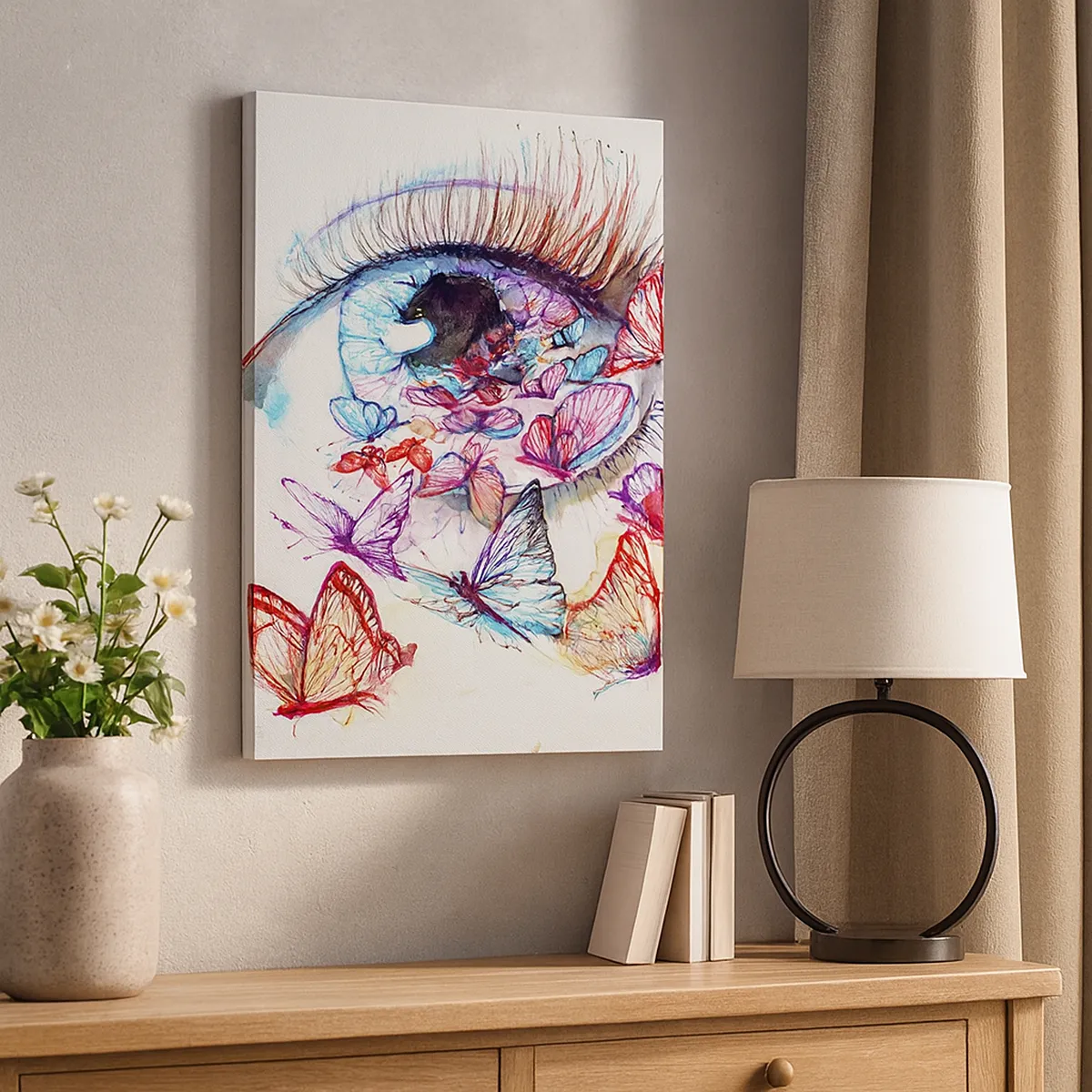 Bild auf Leinwand - Leinwandbild - Märchenhafter Augenzauber - 45x80 cm