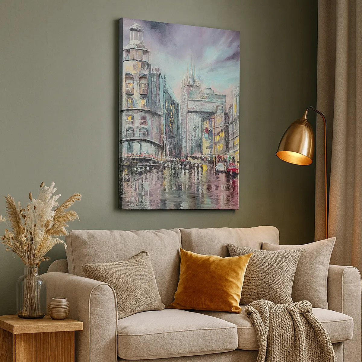 Canvastavla - Bild på duk - Det blir en lyckad kväll - 55x100 cm