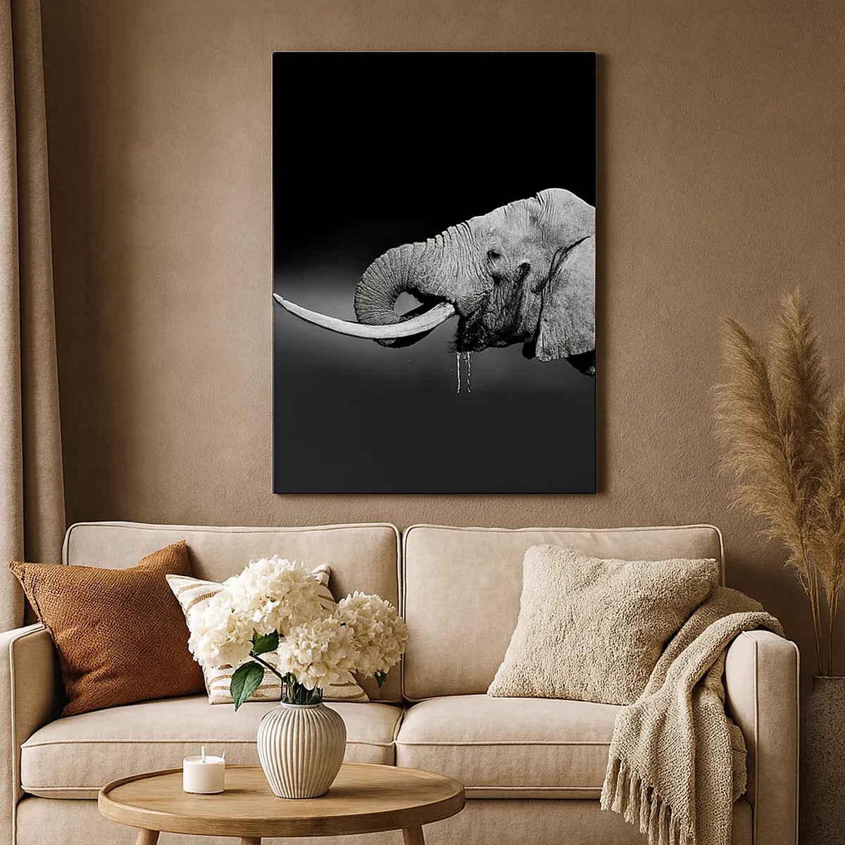 Canvastavla - Bild på duk - Ja, nu är det bra - 45x80 cm