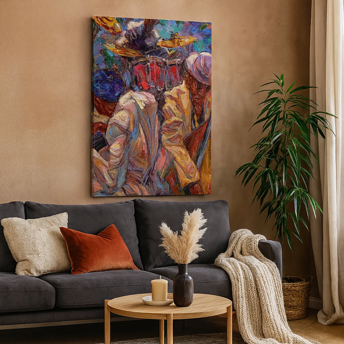 Quadro su tela - Stampe su Tela - In un unico ritmo - 45x80 cm