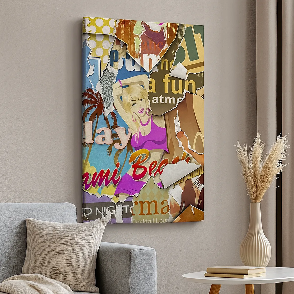 Obraz na płótnie - Wakacyjne retrospekcje - 55x100 cm