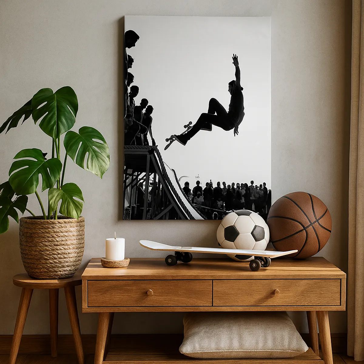 Vászonkép - Hősök és nézők - 45x80 cm