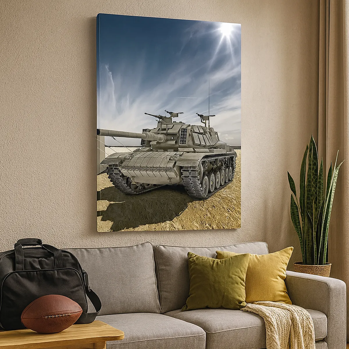 Canvas picture - Military Dream - 55x100 cm