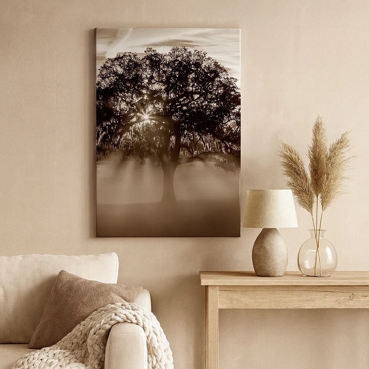 Obraz na plátne - Strom správ samotného dobra - 70x100 cm