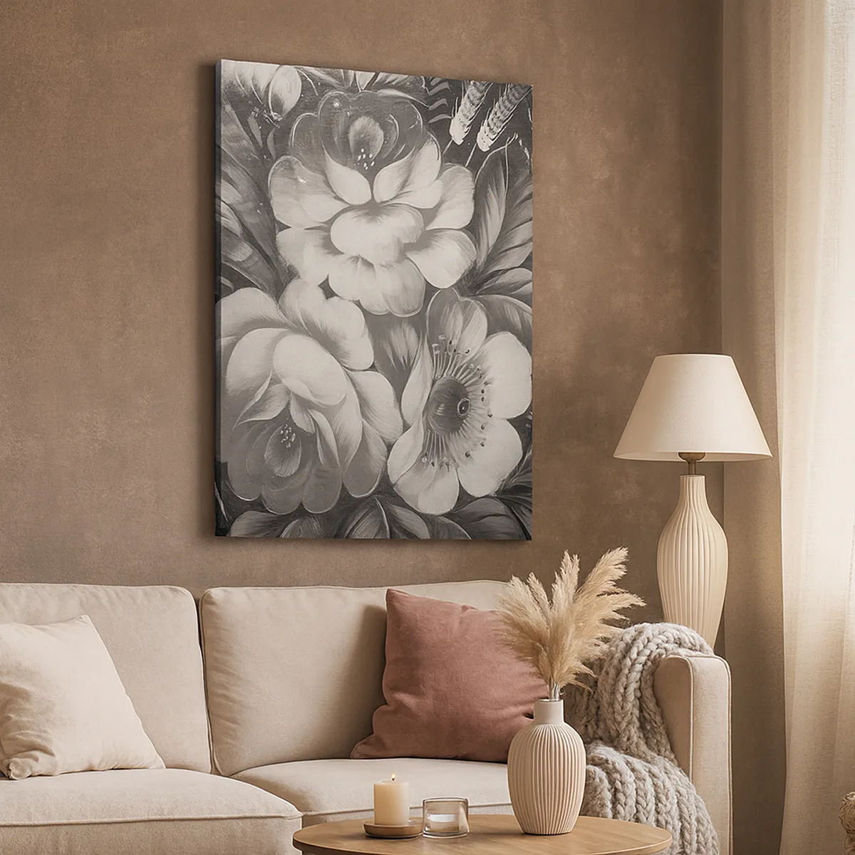 Obraz na plátne - Krásne dokonca v šedej - 45x80 cm