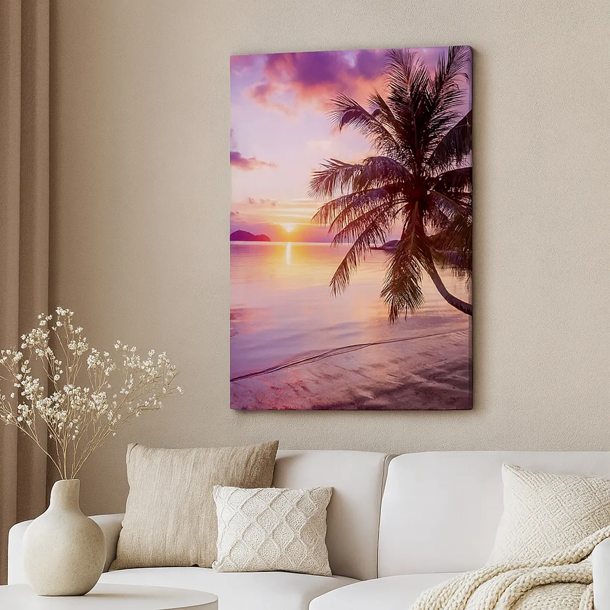 Schilderen op canvas - Geluk tot aan de horizon - 55x100 cm